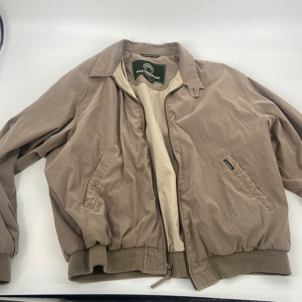 Weatherproof Garment Company Mens XL Jacket Full Zip Collared Coat